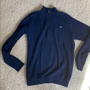 Boy’s navy Vineyard Vines Classic 1/4 zip sweater